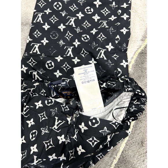 Louis Vuitton Stencil Effect Black White Monogram Logo Jogging Jogger Pants 40 - Picture 12 of 12